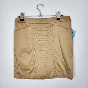 NWT Willi Smith Khaki‎ Mini Skirt 2